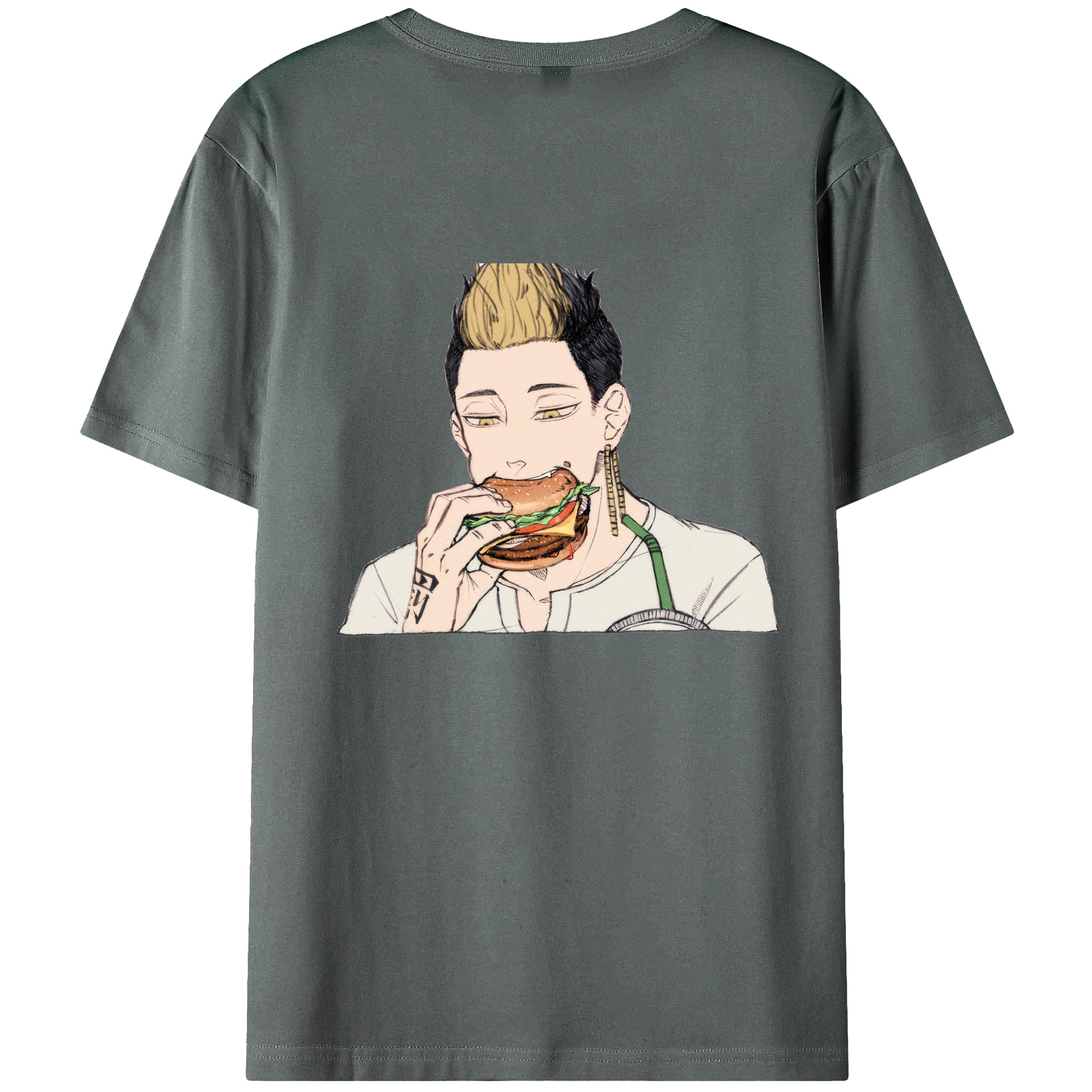 （画像用） 東京リベンジャーズ Tokyo Revengers 綿100％ メンズ半袖Tシャツ（バックプリント） 通気性